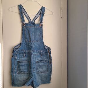 Madewell Adirondack Short Overalls Dawkins Wash Size M